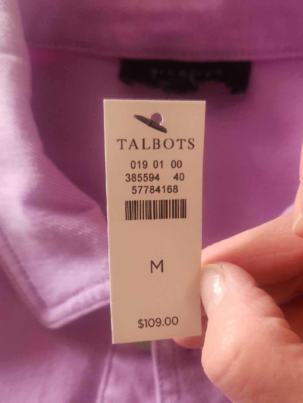 Talbots Lavender Short Sleeve Crop Jacket - Picture 4 of 9